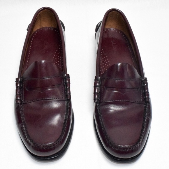 LL Bean Penny Loafers Dress Shoes Men’s 10 1/2 - Picture 5 of 6